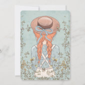 ワイルドフラワーアンズオブグリーンゲーブルズ誕生日 招待状 (裏面)