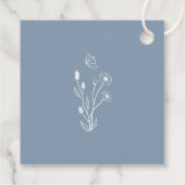 ワイルドフラワーアンド蝶ウェルカムギフトラベル フェイバータグ (裏面)