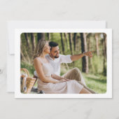 ワイルドフラワーアーチの結婚式写真 セーブザデート (裏面)