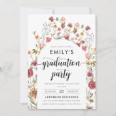 ワイルドフラワーアーチエクセシレーションパーティー招待状 招待状 (正面)