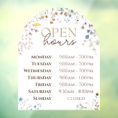 ワイルドフラワーアーチオープン時間ウィンドウにしがみつく ウィンドウサイン (シート3)