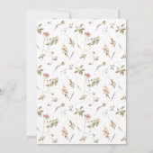 ワイルドフラワーアーチテラコッタ写真卒業 案内状 (裏面)