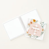 ワイルドフラワーアーチバプテスズスゲストブック ノートブック (内部)