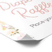 ワイルドフラワーアーチベビーイン開花おむつラッフル ポスター (角)