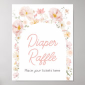 ワイルドフラワーアーチベビーイン開花おむつラッフル ポスター (正面)