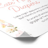 ワイルドフラワーアーチベビーイン開花深夜おむつ ポスター (角)