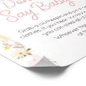 ワイルドフラワーアーチベビー開花のベビー ポスター (角)