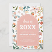 ワイルドフラワーアーチ卒業パーティー招待状 招待状 (正面)