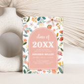 ワイルドフラワーアーチ卒業パーティー招待状 招待状