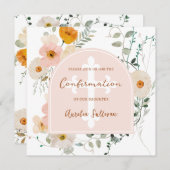 ワイルドフラワーアーチ確認招待状 招待状 (正面/裏面)