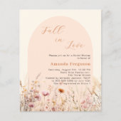 ワイルドフラワーアーチ秋ラブバジェットブライダルシャワー (正面)