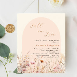 ワイルドフラワーアーチ秋ラブバジェットブライダルシャワー