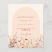 ワイルドフラワーアーチQR RSVP予算結婚の (正面)