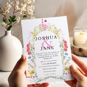 ワイルドフラワーアー結婚チーズ 招待状