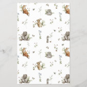 ワイルドフラワーイチゴ赤ちゃんシャワービンゴゲーム チラシ (裏面)