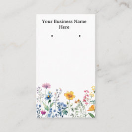 ワイルドフラワーイヤリングカード/名刺 名刺