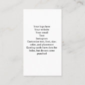 ワイルドフラワーイヤリングカード/名刺 名刺 (裏面)