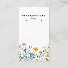 ワイルドフラワーイヤリングカード/名刺 名刺