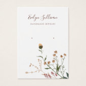 ワイルドフラワーイヤリングディスプレイカード (正面)