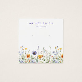ワイルドフラワーイヤリング表示カード