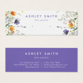 ワイルドフラワーイヤリング表示カード (正面&裏面)