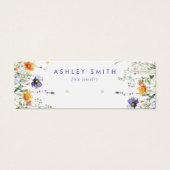 ワイルドフラワーイヤリング表示カード (正面)