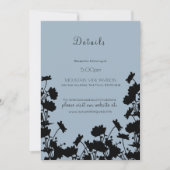 ワイルドフラワーインク詳細ページコーンフラワーブルー 招待状 (正面)