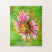 ワイルドフラワーインディアンブランケット花輪パズル ジグソーパズル (縦)