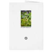 ワイルドフラワーインパスト絵画ズ – オリジナルフラワーアート (裏面)