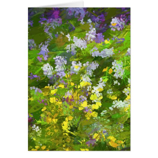 ワイルドフラワーインパスト絵画ズ – オリジナルフラワーアート (正面)