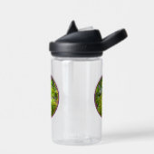 ワイルドフラワーインパスト絵画ズ – オリジナルフラワーアート ウォーターボトル (左面)