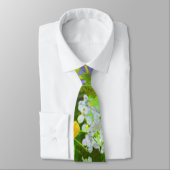ワイルドフラワーインパスト絵画ズ – オリジナルフラワーアート ネクタイ (タイ)