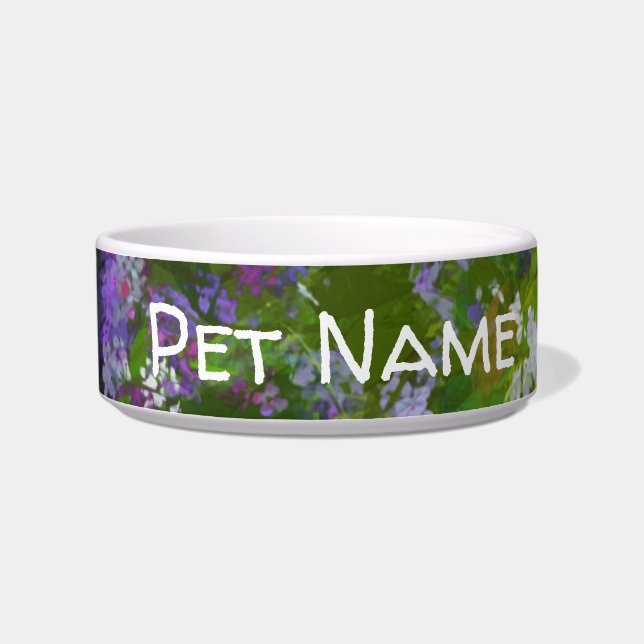 ワイルドフラワーインパスト絵画ズ – オリジナルフラワーアート ボウル (左)