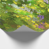 ワイルドフラワーインパスト絵画ズ – オリジナルフラワーアート ラッピングペーパー (角)