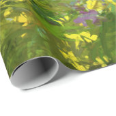 ワイルドフラワーインパスト絵画ズ – オリジナルフラワーアート ラッピングペーパー (ロールコーナー)