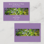ワイルドフラワーインパスト絵画ズ – オリジナルフラワーアート 名刺 (正面/裏面)