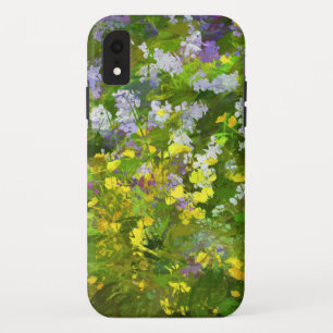 ワイルドフラワーインパスト絵画ズ – オリジナルフラワーアート iPhone XRケース