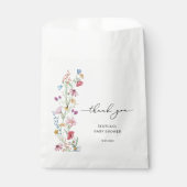 ワイルドフラワーイン開花ベビーシャワー フェイバーバッグ (正面)