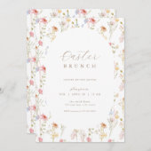 ワイルドフラワーイースターブランチ&エッグ狩り招待状 招待状 (正面/裏面)