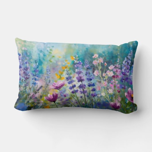 ワイルドフラワーウィムシー枕 ランバークッション (裏面)