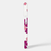 ワイルドフラワーウィムシー – ピンクの手描き花模様 Case-Mate iPhoneケース (裏面 / 左)