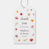 ワイルドフラワーウェディングのお願いありがとう ギフトタグ (正面)