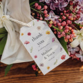 ワイルドフラワーウェディングのお願いありがとう ギフトタグ
