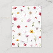 ワイルドフラワーウェディングの詳細Qrコード エンクロージャーカード (裏面)