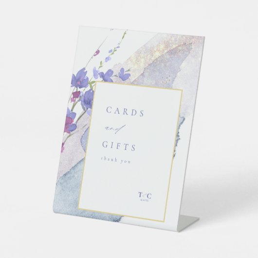 ワイルドフラワーウェディングカード&ギフトパーリID954 台座サイン (正面)