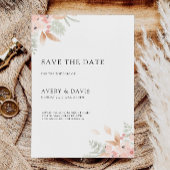 ワイルドフラワーウェディングザデイト招待状 招待状