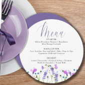 ワイルドフラワーウェディングシャワーパープルワイルドフラワー メニュー
