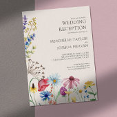 ワイルドフラワーウェディングレセプションオンリーカントリーフローラ 招待状