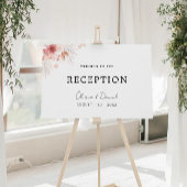 ワイルドフラワーウェディングレセプション招待状テンプレート ポスター