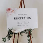 ワイルドフラワーウェディングレセプション招待状テンプレート ポスター